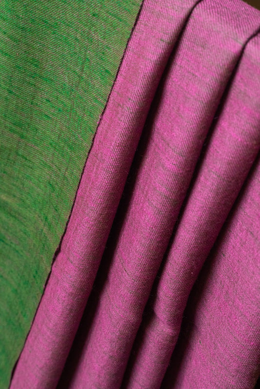 noorzaris Reversible Green and Purple Pashmina Shawl